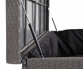 Порту сундук водонепроницаемый из искусственного ротанга, цвет графит