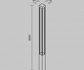 Садово-парковый светильник Elbe Maytoni O424FL-L25GF цвет Графит