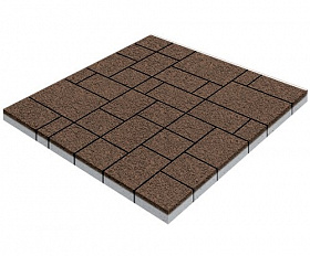 Тротуарная плитка Steinrus Инсбрук Альпен 60 мм Коричневый native