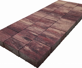 Тротуарная плитка Лидер 40 Провинция Color Mix 60 мм Яшма