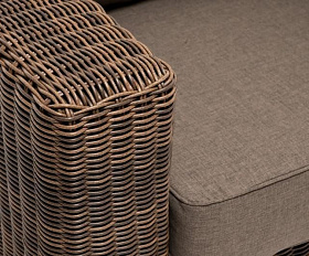 Кресло Боно 4SIS из искусственного ротанга, цвет коричневый