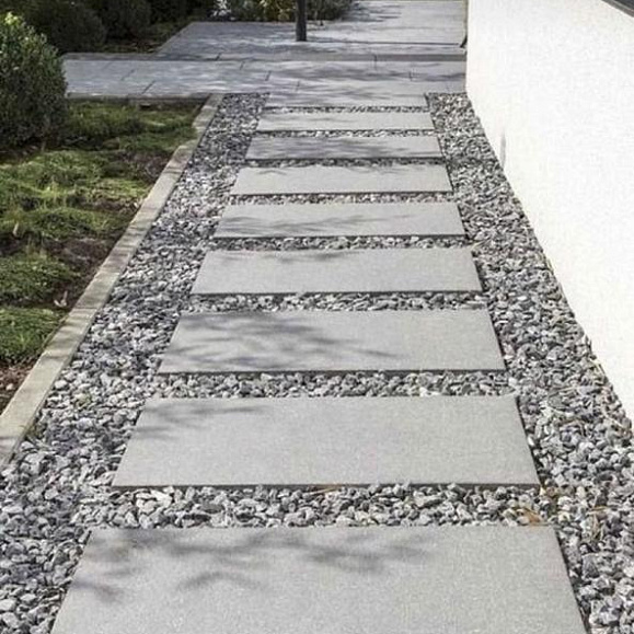 Пошаговая плита для дорожек 900х300х80 мм Серая фото 2