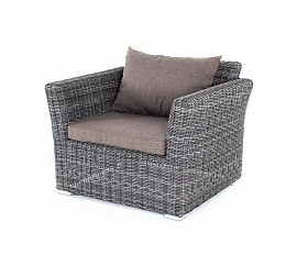 Кресло Капучино 4SIS из искусственного ротанга, цвет графит