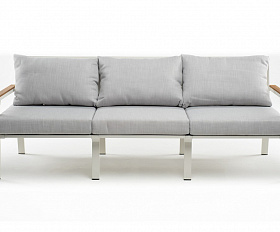 Диван из алюминия CONCORDE 3-х местный белый Joygarden