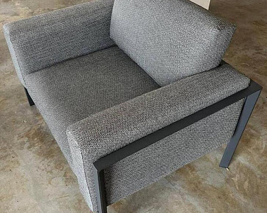 Комплект лаунж мебели Stockholm Brafritid, со столом-гриль, антрацит/серый, алюминий