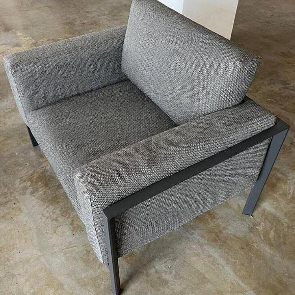 Комплект лаунж мебели Stockholm Brafritid, со столом-гриль, антрацит/серый, алюминий фото 7
