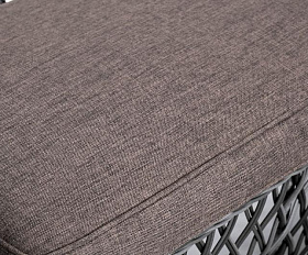 Лаунж-зона Асти 4SIS из искусственного ротанга, цвет графит 4 персоны