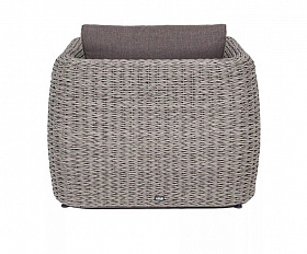 Кресло Кальяри 4SIS из искусственного ротанга (гиацинт), цвет серый