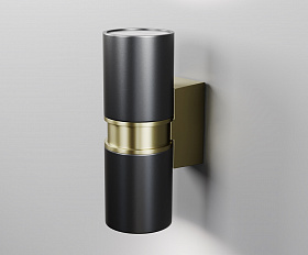 Настенный светильник (бра) Bowery Maytoni O582WL-02B цвет Черный