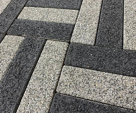 Тротуарная плитка 342 механический завод Паркет 240x80x60мм коллекция Гранит цвет Морис
