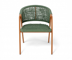Амстердам плетеный стул из искусственного ротанга, цвет зеленый