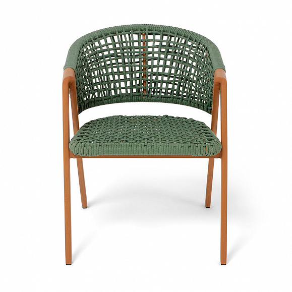 Амстердам плетеный стул из искусственного ротанга, цвет зеленый фото 2