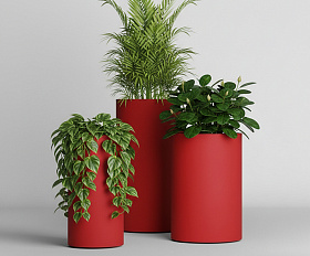 Кашпо Concretika Тюб Макси D40H60 Ред 3000