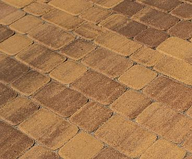 Тротуарная плитка Проспект 7.Ф.4 Arbet 40 мм ColorMix Янтарь