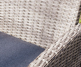 Обеденное кресло Fiona Royal Family из искусственного ротанга, цвет серый