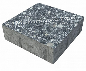 Тротуарная плитка Фабрика Готика Квадрат 200х200х60 мм Диорит FINO