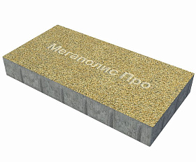 Тротуарная плита Фабрика Готика 600x300x80 мм Голд 4