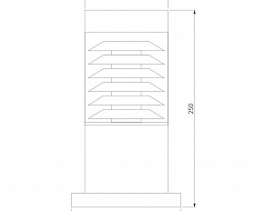 Уличный светильник Elektrostandard IP54 1508 TECHNO серый