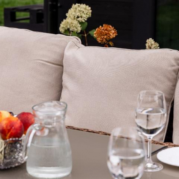 Угловой комплект Zorro Plus Double Royal Family из искусственного ротанга, цвет коричневый фото 8