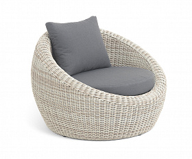 Барселона кресло из искусственного ротанга, цвет бежевый