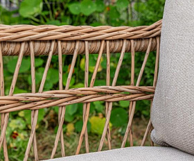 Обеденное кресло Isabella Royal Family из искусственного ротанга, цвет бежевый