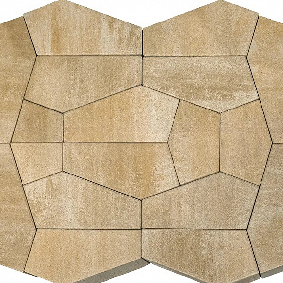 Тротуарная плитка Braer Витраж 80 мм ColorMix цвет Плато фото 1