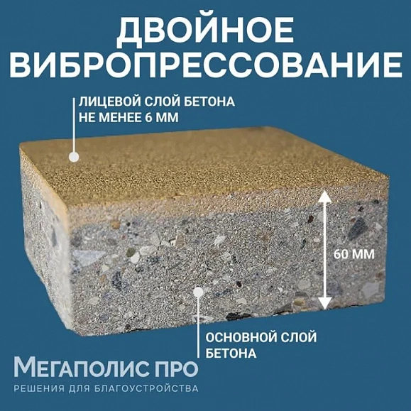 Тротуарная плитка Braer СТАРЫЙ ГОРОД ВЕЙМАР 60 мм Colormix Миндаль фото 6