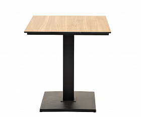 Каффе интерьерный стол из HPL квадратный 70х70см, цвет дуб