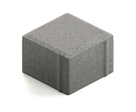 Тротуарная плитка 342 механический завод Квадрат 100х100х80 мм, серый