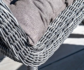 Лаунж-зона Толедо 4SIS из искусственного ротанга, цвет графит