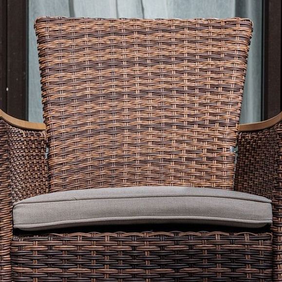 Обеденное кресло Amelia Royal Family из искусственного ротанга, цвет коричневый фото 3