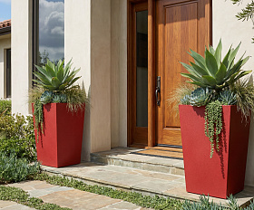 Кашпо Concretika Коник 40x40x70 Ред 3000