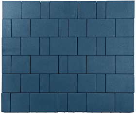 Тротуарная плитка Лидер 40 Провинция 60 мм Синий