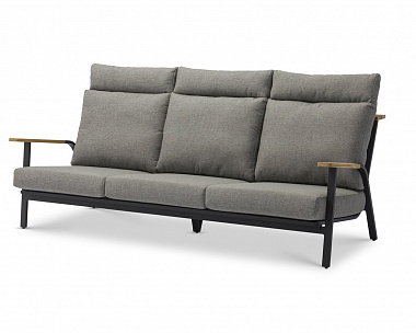 Комплект лаунж мебели Malmo Brafritid с 3-х местным диваном,антрацит/серый, алюминий