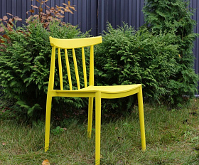 Обеденный стул Kai Royal Family из пластика, цвет желтый