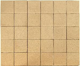 Тротуарная плитка Braer Лувр Квадрат 200х200х60 мм Песочный