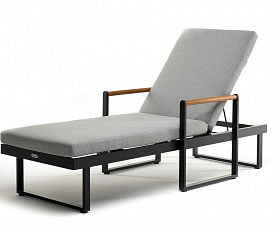 Шезлонг из алюминия MAYA темный графит Joygarden