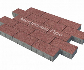 Тротуарная плитка Фабрика Готика Картано 300х150х80 мм Сильвер 9