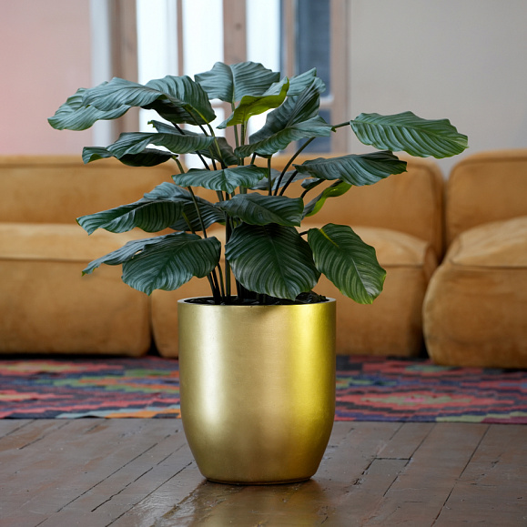 Кашпо Concretika Йар D46H110 Голд фото 4