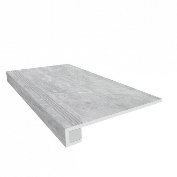 Комплект Керамогранитная ступень Estima VS02 33x120 см с бортиком + Подступенок 14,5х120 см фото 1