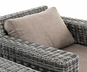 Лаунж-зона Боно 4SIS из искусственного ротанга, цвет графит