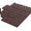 Тротуарная плитка Stellard Мозаика XL 60 мм Бордовый