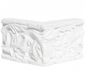 Карниз "Барокко" угловой, цвет Белый