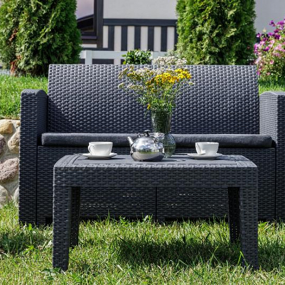 Обеденный комплект Lana S Royal Family из пластика, цвет графит фото 5