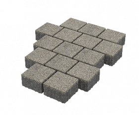 Тротуарная плитка Stellard Квадрат 150x150x80 мм Белый мрамор