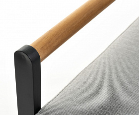 Диван из алюминия MAYA 2-х местный темный графит Joygarden