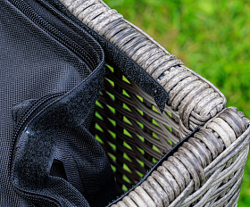 Сундук для хранения Karl 120 Royal Family из искусственного ротанга c колесиками, цвет серый