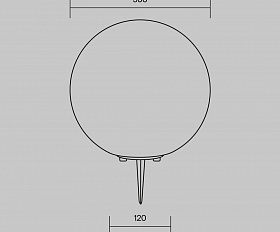 Ландшафтный светильник Erda Maytoni O594FL-01W1 цвет Белый
