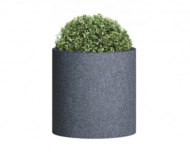 Кашпо Concretika Tube S D30H30 Basalt