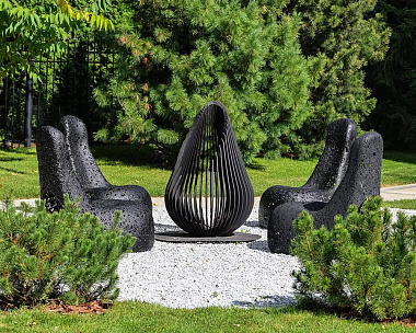 Костровая чаша Vitgarden LOCUS ONE из стали 120x80x80 см